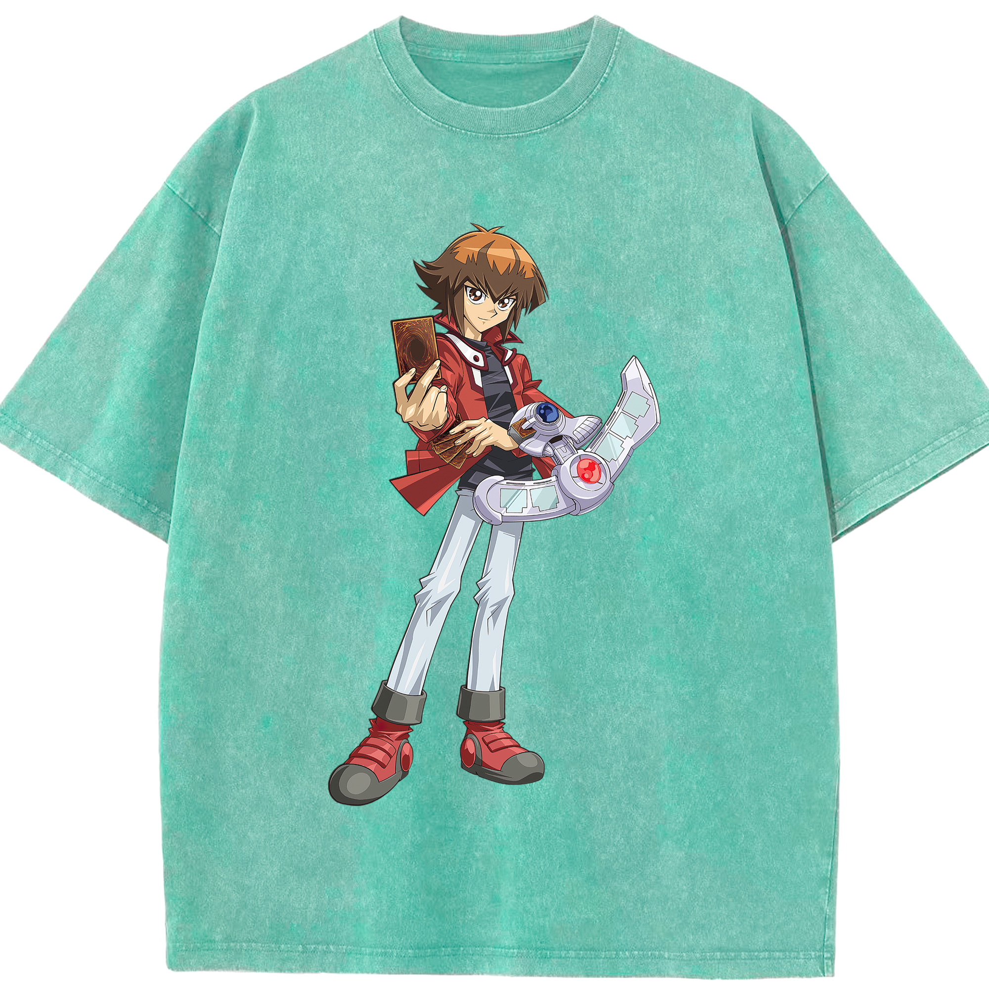 （画像用） 遊☆戯☆王 Yu-Gi-Oh! 綿100% ヴィンテージ風 半袖Tシャツ（フロントプリント）
